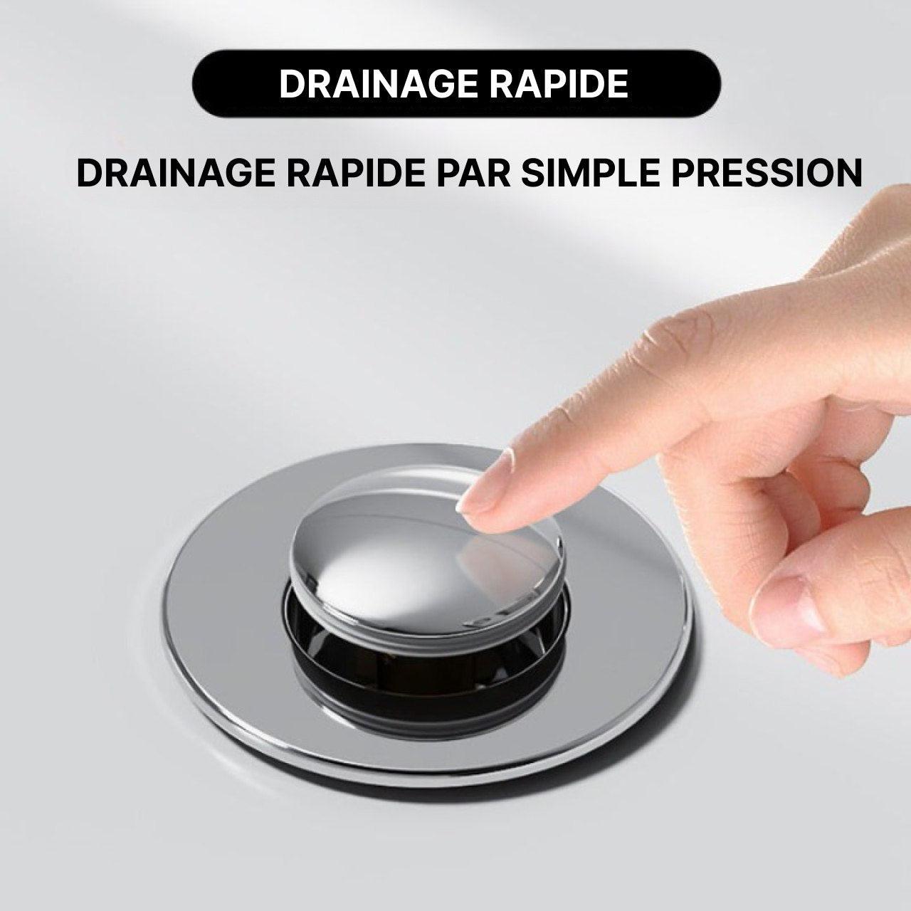 Bouchon de Lavabo Avec Panier Filtrant Intégré