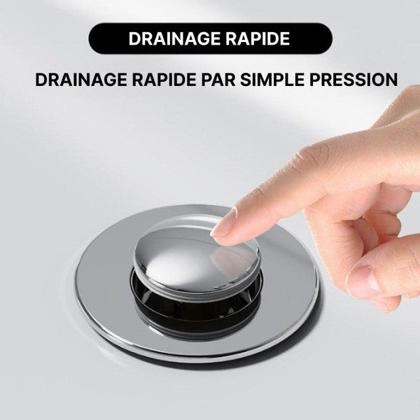 Bouchon de Lavabo Avec Panier Filtrant Intégré