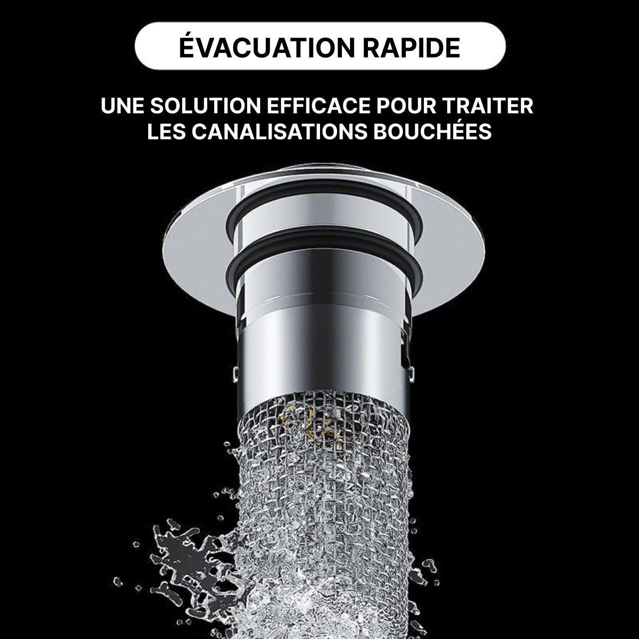 Bouchon de Lavabo Avec Panier Filtrant Intégré