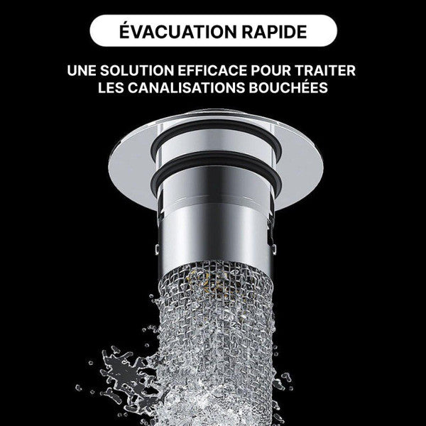 Bouchon de Lavabo Avec Panier Filtrant Intégré