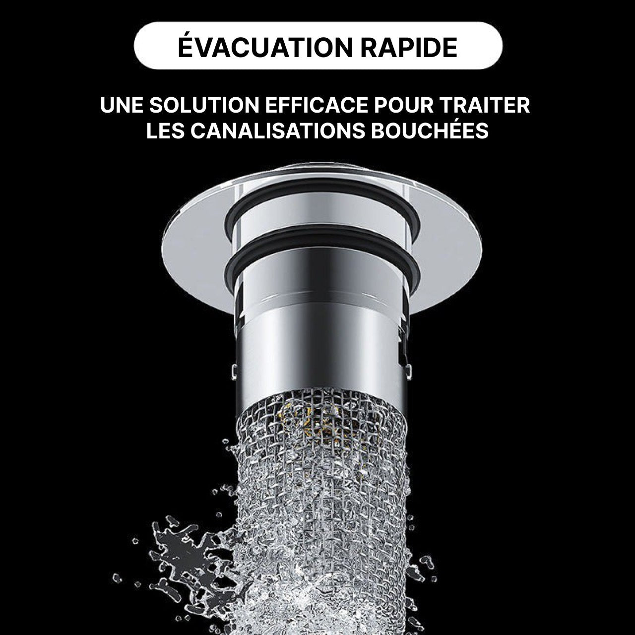 Bouchon de Lavabo Avec Panier Filtrant Intégré