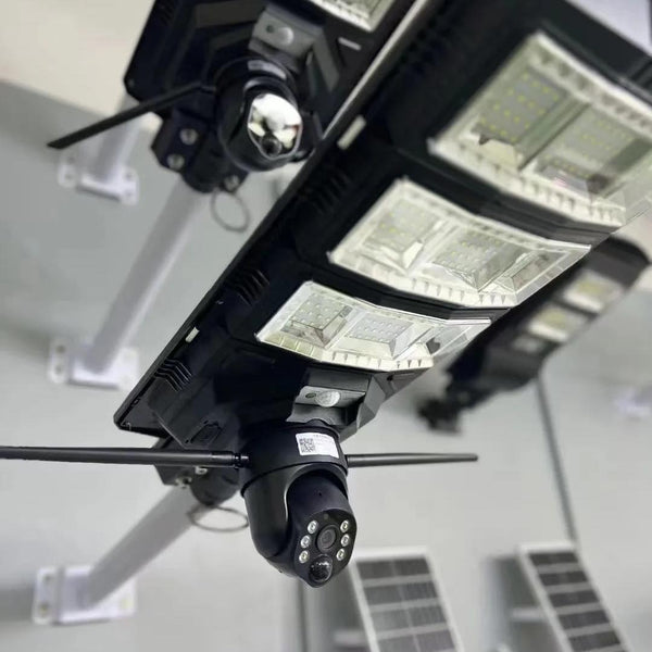 Lampadaire solaire avec caméra intégrée sans wifi